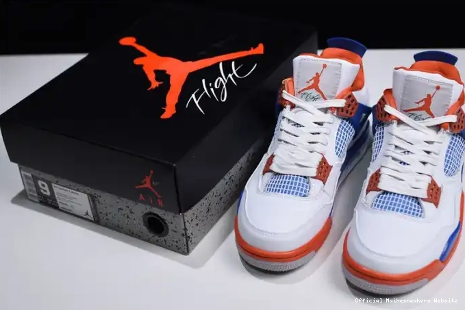 Official Maikesneakers Crimson-Royal Air Bright 308497-171 4 Jordan Blue White 0415